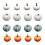 16-Piece Foam Mini Pumpkin Decoration Set for Fall and 1