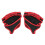 Halters Grip Pad Antislip Vier Vinger Workout Handschoen-Rood XL 1