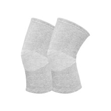 Elastic Knee Brace Nonslip Support Sweat Resistant-Light Grey S