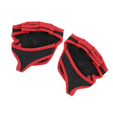 Weightlifting Gloves Men Women Palms Protector Nonslip-Red L