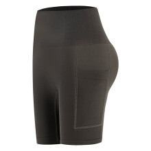 Short d'entraînement taille haute pour femmes,-gris carbone XL