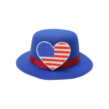 Pince à cheveux patriotique à étoiles et rayures – Épingle à chapeau en EVA, 1