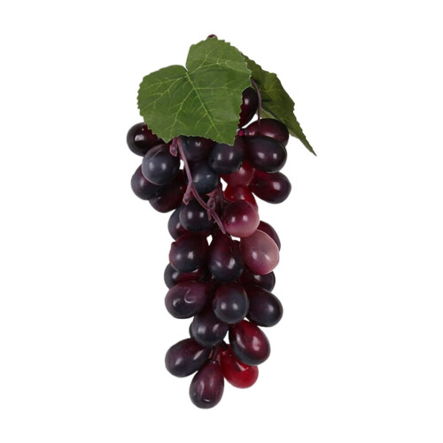 Grappoli d'uva artificiali satinati – Nero Viola Rosso