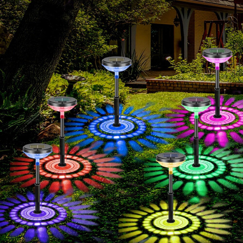 Solar Pathway Lights 6 Pack – Dual Mode LED, Waterproof