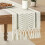 Boho Cotton-Linen Table Runner 72 inch with Tassels 1