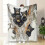 Black Bear Flannel Blanket 280gsm Throw 1