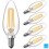 E12 LED Candelabra Bulbs 60W Equivalent, 2700K Warm White, 1