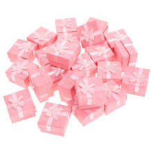 24-Piece Pink Jewelry Storage Box Set