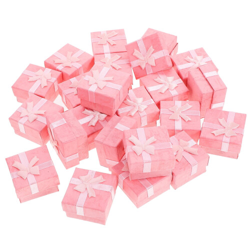 24-Piece Pink Jewelry Storage Box Set