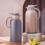 Smart Temperature Display Insulated Water Bottle with Glass 1