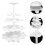 Plastic dessertstandaard met 5 lagen, draagbare cupcake-display 1