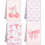 Pink Bow Microfiber Kitchen Towels Set of 4 1