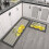 Lemon Kitchen Mat Set 2 pcs 17x24 + 17x47 in 1