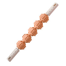 Ergonomischer Tiefengewebe-Massagestab, 5-Rollen-Design-Orange
