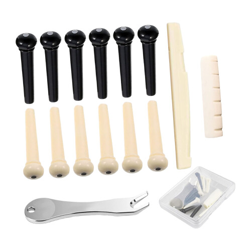 Gitarrensteg-Hardware-Set, ABS-Stifte, Sättel und-Set 1