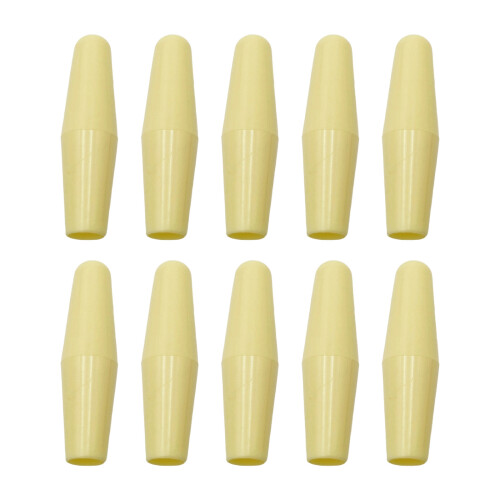 10Pcs Guitar Tremolo Arm Tips Whammy Bar Knobs Light-Yellow