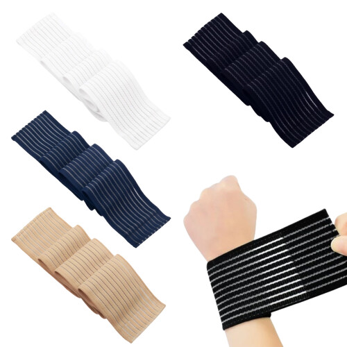 Protège-poignet élastique, 4 pièces, bande de protection