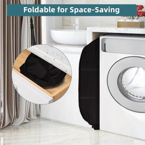 2pcs Collapsible Laundry Baskets with Dual Handles 2