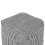 Beliani Pouffe PANDRAN Cotton Black/ White 4