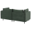 Beliani Modular Sofa 2 Seater EGERIS Dark Green Corduroy 10