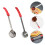 Pizza Sauce Spoon with Long Handle, Flat Edge, 2 pcs 5