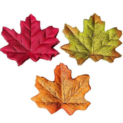 Artificial Maple Leaves 8cm Silk Fall Decorations 1