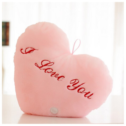 Heart LED Pillow Light 40x35cm – Soft Decor Cushion 2