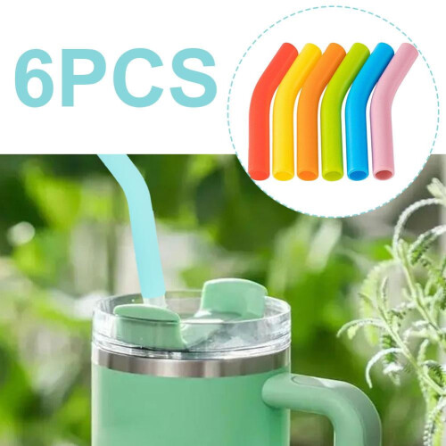 Σιλικονούχα καλαμάκια, χωρίς BPA, κατάλληλα για τρόφιμα, 6 τεμάχια για καλαμάκια 8 2