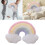 Cuscino arcobaleno morbido da comodino 23 cm 2