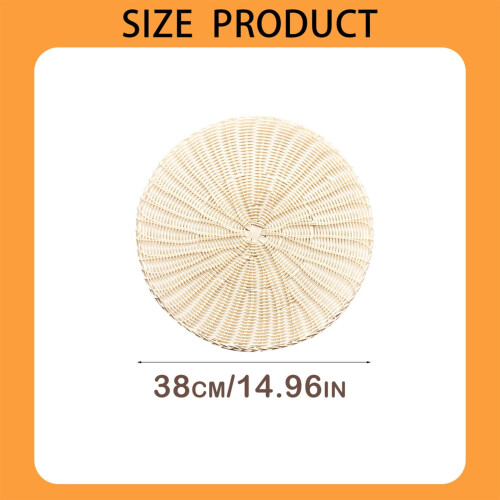 Rattan-Woven PVC Placemat 38cm 2