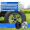 Couvre-roues de chariot de Golf à 5 rayons, capuchons de-Noir 7