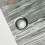 Abstract Green Stripe Shower Curtain with 12 Hooks 4