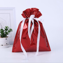 Sacchetto regalo natalizio Kayannuo, sacchetto in alluminio con coulisse, compatibile con decorazioni natalizie, in offerta per il ritorno a scuola.