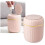 Mini-Tischmülleimer mit Deckel, 2,2 l, Rosa 2