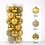 Gold Christmas Tree Ball Ornaments 40mm 24-Pack 2