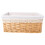 2 x Large Wicker Storage Baskets with Washable Liners 3