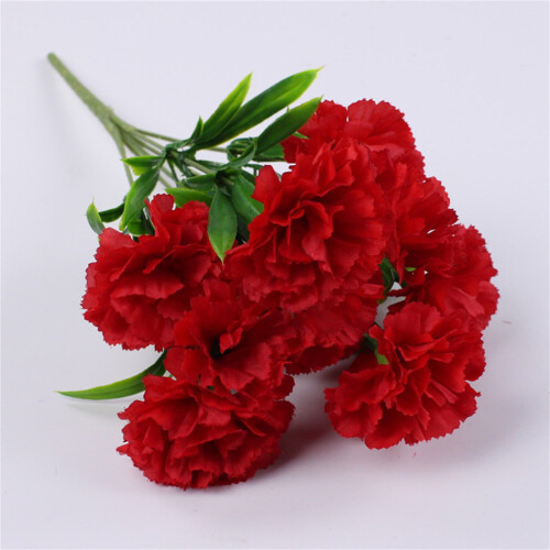 Artificial Carnation Bunch 30 cm 11 Heads 9 Colors 2