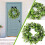 24" Spring Floral Wreath with Artificial Boxwood & White 1