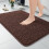 Brown Chenille Bath Rug 20 x 30 Inch 1