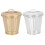 Iron Desktop Trash Bin 9.5 x 9.5 x 6 cm 2 Pack 4