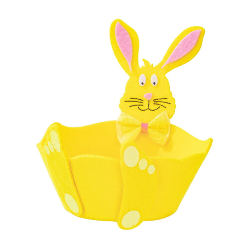 Easter Bunny Felt Storage Basket Set of 3