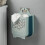 Collapsible Wall-Mounted Laundry Basket Blue 30x17x38.5cm 1