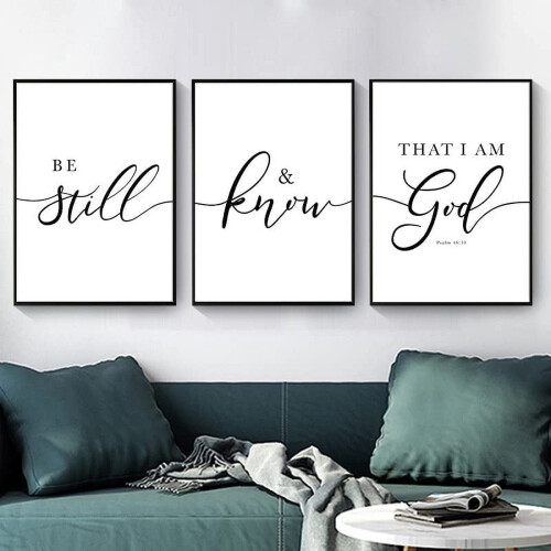 Be Still and Know I Am God Canvas Art