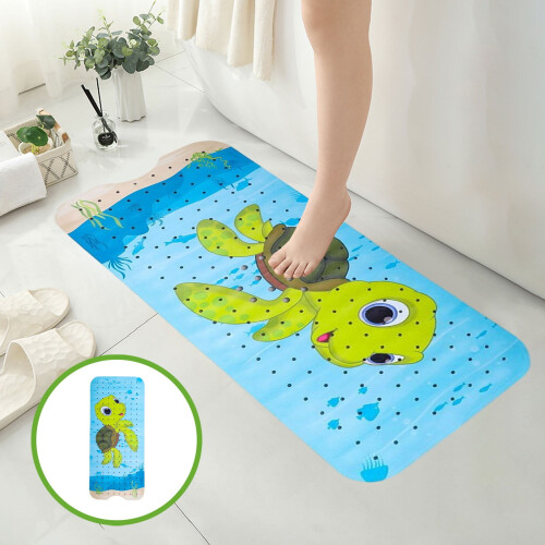 Non-Slip Bathroom Rug with Drainage Design