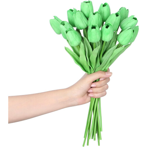 Tulipani artificiali "Real-Touch", 35 cm, 15 pezzi 2