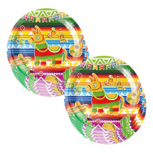 Carnival Party Paper Tableware Set – 10 Plates, Cups &