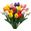 Bouquet di tulipani artificiali effetto "tocco reale" (20 pezzi) 1