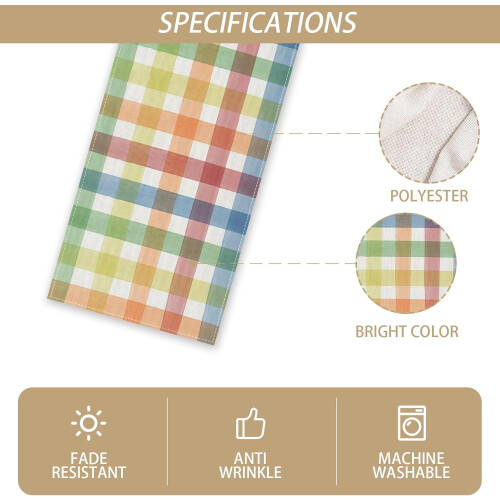 Linen Easter Table Runner 13 x 72 in 1