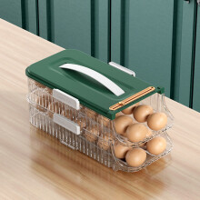Refrigerator Door Rack – Green Stackable Storage Bin,