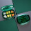 Portable Green Storage Box with Divided Compartments 1